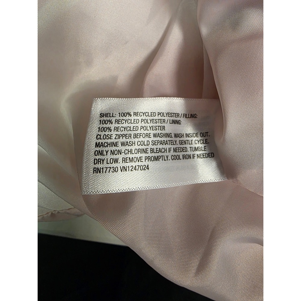 Wild Fable‎ Pink Puffer Jacket Water Resistant Cropped Bow Cuff XXS - Picture 6 of 6